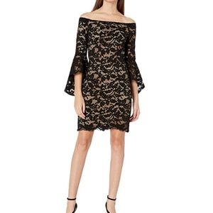 Karen Kane Off-the-Shoulder Lace Dress